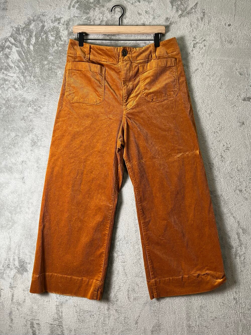 Maeve Anthropologie The Colette Corduroy High Rise Wide Leg Pants Size 32